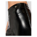 TWINSET Nohavice z imitácie kože 202TT2451 Čierna Slim Fit