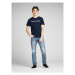 Jack&Jones Tričko Corp Logo 12137126 Tmavomodrá Slim Fit