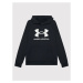 Under Armour Mikina Ua Rival Fleece Big Logo 1357585 Čierna Loose Fit