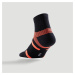 Športové ponožky RS 560 stredne vysoké čierno-oranžové 3 páry