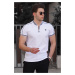 Madmext White Polo Men's T-Shirt 9281