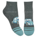 STEVEN Detské ponožky Steven-004CH-209 RA209-tm.sivá