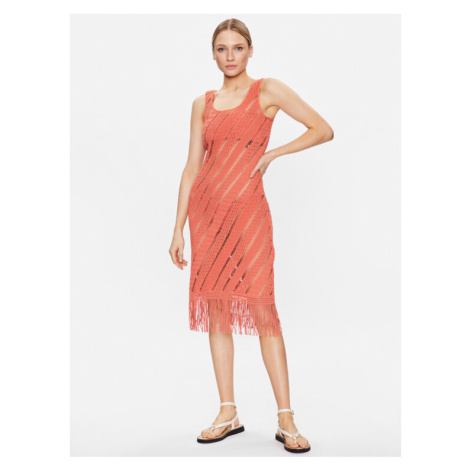 Seafolly Plážové šaty Marrakesh 54848-CU Oranžová Slim Fit