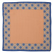 ALTINYILDIZ CLASSICS Men's Brown-Navy Blue Patterned Navy Blue-Brown Classic Handkerchief