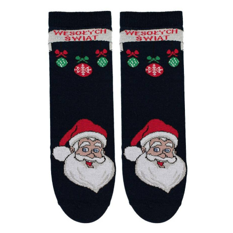 Bratex 2988 X-Mass Socks Women's 36-41 navy blue/lurex d-036