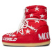 Dievčenské nízke zimné topánky MOON BOOT Light Low Stars Jr red white