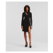 Šaty Karl Lagerfeld Hun'S Pick Drapey Dress Black