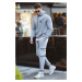 Madmext Printed Gray Tracksuit Set
