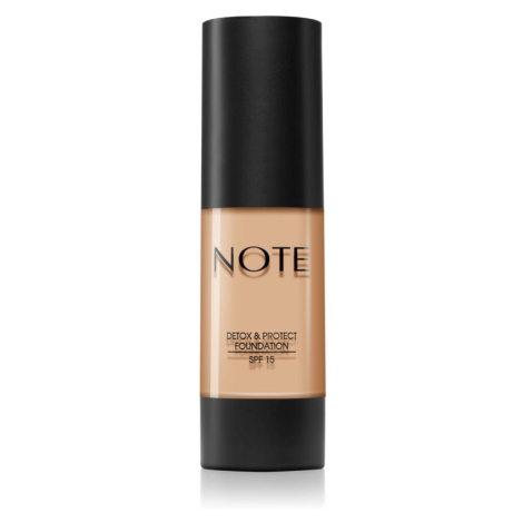 Note Cosmetique Detox & Protect tekutý mejkap s matným finišom SPF 15 odtieň 03 Medium Beige