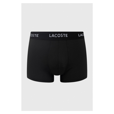Boxerky Lacoste 3-pak pánske, čierna farba