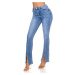 Sexy Bootcut Highwaist Jeans with Slit denimblue 30