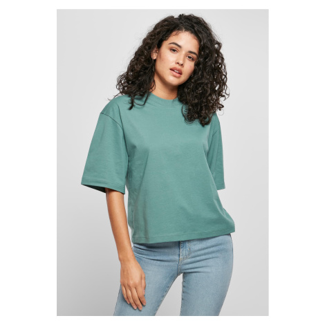 Women's Organic Oversized T-Shirt with White Leaf Urban Classics