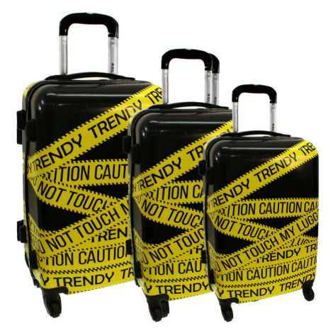 Sada 3 farebných škrupinových cestovných kufrov "Trendy" - M, L, XL