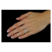 Strieborný prsteň so Swarovski® Zirconia