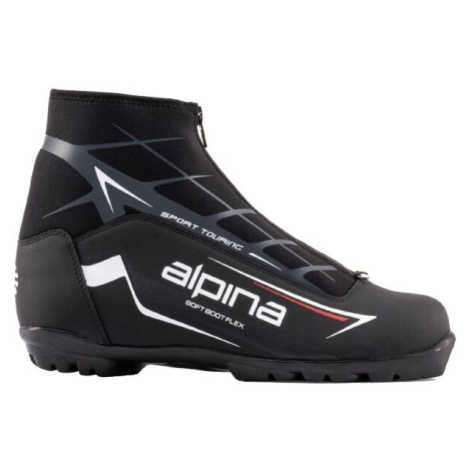 Alpina SPORT TOUR JR Detská obuv na bežecké lyžovanie, čierna, veľkosť