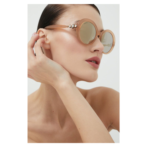 Slnečné okuliare Swarovski dámske, strieborná farba