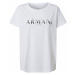 ARMANI EXCHANGE Tričko  biela / čierna