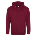 Just Hoods Pánska mikina na zips JH050 Burgundy