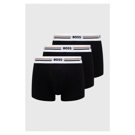 Boxerky BOSS 3-pak pánske, čierna farba, 50492200 Hugo Boss