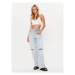 Calvin Klein Jeans Top J20J221345 Biela Slim Fit
