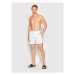 Calvin Klein Swimwear Plavecké šortky Medium Drawstringnos KM0KM00741 Biela Regular Fit
