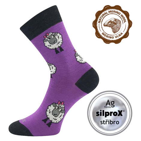 VOXX vlnené ponožky fialové 1 pár 119479