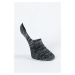 ALTINYILDIZ CLASSICS Men's Black-Grey Patterned Single Ballerina Socks