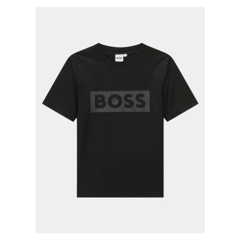 Boss Tričko J50719 D Čierna Loose Fit Hugo Boss