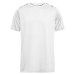 James & Nicholson Pánske športové tričko JN524 - Biela / čierno potlačená