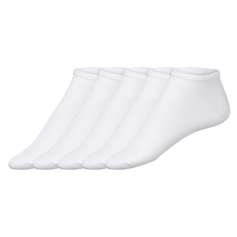 LIVERGY® Pánske ponožky, 5 párov (biela)