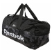 REEBOK Športová taška  sivá melírovaná / biela / čierna melírovaná / antracitová