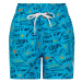 Chlapčenské plavky COLOR KIDS Swim shorts short AOP-cyan blue