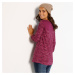 Blancheporte Tuniské tričko so striekanou potlačou purpurový melír