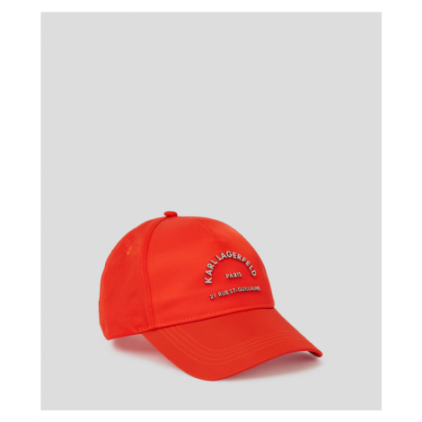 Šiltovka Karl Lagerfeld Rsg Nylon Cap Fierly Red