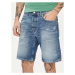 Pepe Jeans Džínsové šortky Relaxed Short Repair PM801074 Modrá Relaxed Fit