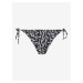 Čierny dámsky vzorovaný spodný diel plaviek Calvin Klein Underwear