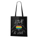 Plátená taška s potlačou Love is love - podpora LGBT