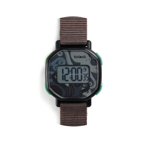 Detské digitálne hodinky - Čierna chobotnica