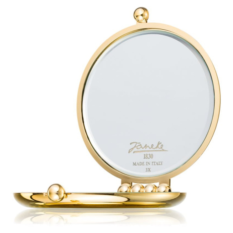 Janeke Gold Line Golden Double Mirror kozmetické zrkadielko Ø 65 mm