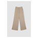 DEFACTO Wide Leg Wide Leg Linen Look Trousers