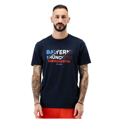 Bayern Mníchov pánske tričko Rekordmeister navy
