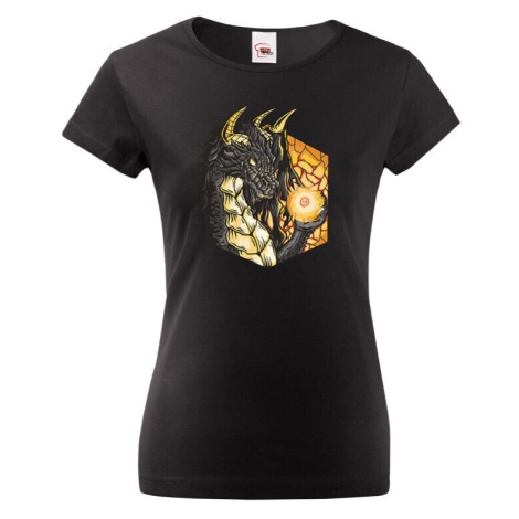 Dámske tričko s potlačou magického draka - darček na narodeniny