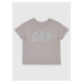 Béžové dievčenské tričko logo GAP