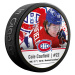 Montreal Canadiens puk souvenir hockey puck Cole Caufield #22