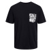 Jack&Jones Pánske tričko JORLAFAYETTE Standard Fit 12250435 Black XXL