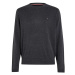 Sveter - TOMMY HILFIGER CORE COTTON-SILK CNECK sivý