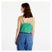 Tričko TOMMY JEANS Poplin Strappy Top Coastal Green