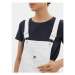 Tommy Jeans Džínsové šaty Pinafore DW0DW17680 Biela Regular Fit