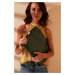 Trendyol Green Kroko Women's Laptop & Briefcase