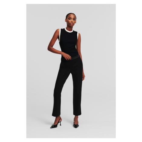 Nohavice Karl Lagerfeld Punto Pants Black